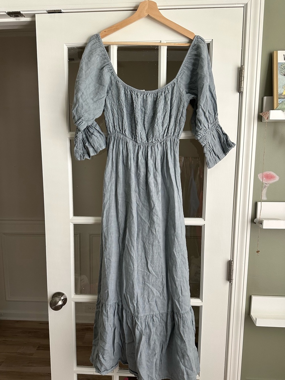 Beachwood 100% linen midi dress